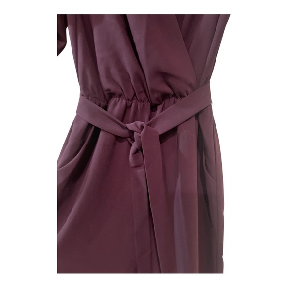 Amanda Uprichard The Annika Jumpsuit elegant burgundy NWOT - Picture 4 of 15